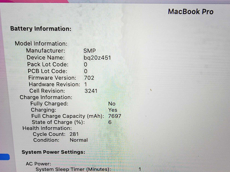 Apple Macbook Pro Retina 2015 15\\" Core i7-4870HQ @ 2.5GHz 16GB DDR3 250GB SSD (