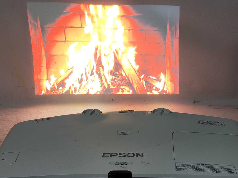 Epson PowerLite 4750W WXGA 3LCD Full HD Projector 733 Hours, No Remote _