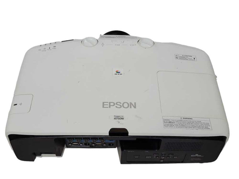 Epson PowerLite 4750W WXGA 3LCD Full HD Projector 733 Hours, No Remote _