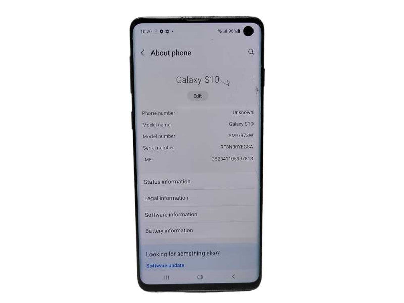 Samsung Galaxy S10 128GB (SM-G973W) - READ $
