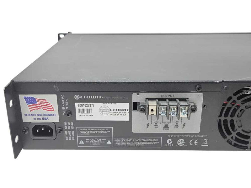 Crown CDi 2000 2-Channel 800W 70V Power Amplifier, READ _