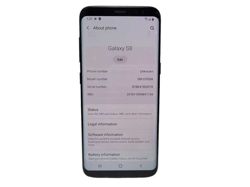 Samsung Galaxy S8 64GB (SM-G950W) READ $