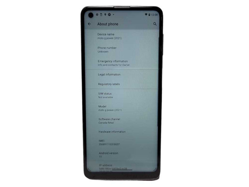 Motorola Moto G Power (2021) 64GB READ $