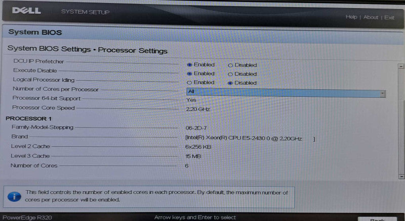 Dell R320 1U 4x 3.5\\" | Xeon E5-2430 @2.2GHz 6C, 8GB DDR3, H310 Mini, 2x 350W