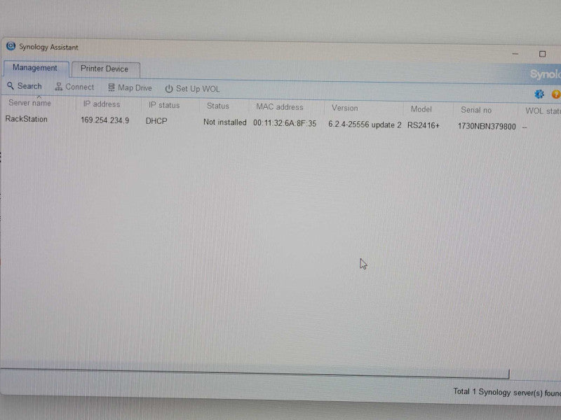 Synology RS2416+ 2U RackStation 12-Bay NAS 12x 3.5\\" HDD Bays 1x 3TB HDD, Read _