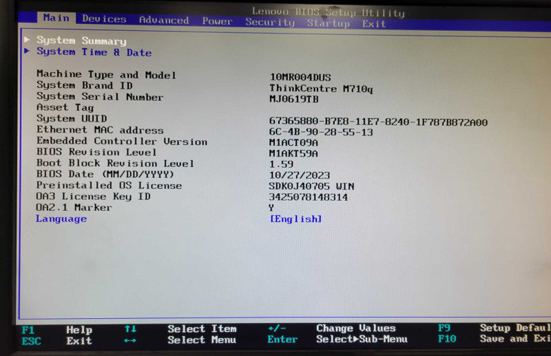 Lenovo M710Q Mini PC Core i7-6700T 2.8GHz QC, 8GB, 256GB SSD, Wi-Fi w/ Power  _