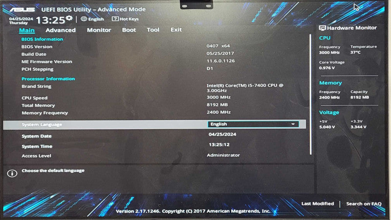 ASUS Vivo mini VC66, i5-7400 3.00GHz, 8GB RAM, 256 GB SSD, READ