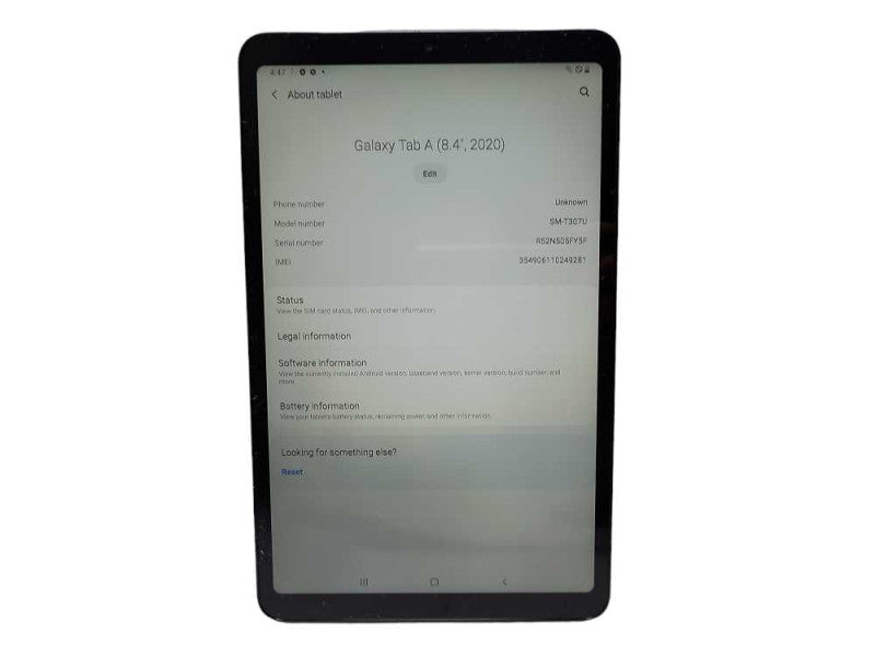 Samsung Galaxy Tab A 8.4\\" SM-T307U 32GB WiFi + LTE READ $