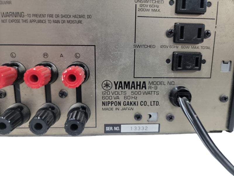Yamaha R-9 Natural Sound Stereo Receiver| Read