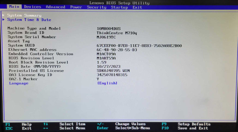 Lenovo M710Q Mini PC i7-6700T 2.8GHz QC, 32GB, 256GB SSD, w/ Power  _