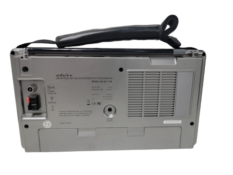 Eton Grundig S350DL AM/FM Shortwave Portable Radio World Receiver Dual Batter