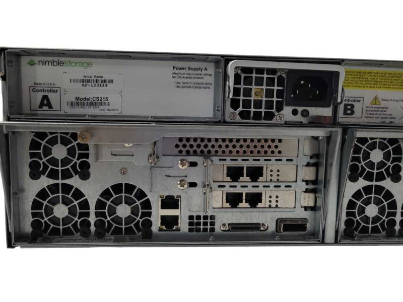 Nimble Storage Array CS200/215 SAN 16x 3.5\\" HDD Trays, 2x Controllers, 2x PSU _