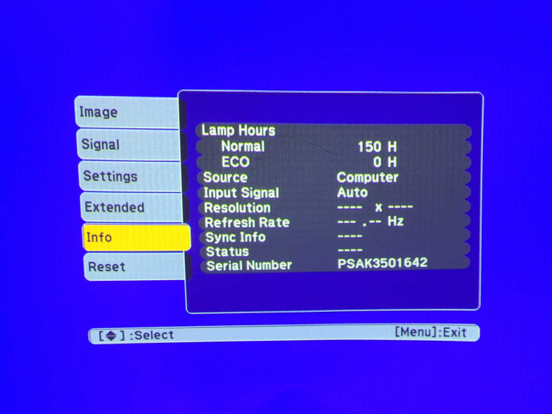 Epson EX5210 H429A LCD Projector, Lamp hour: 150Hrs w/ Remote and Carry bag