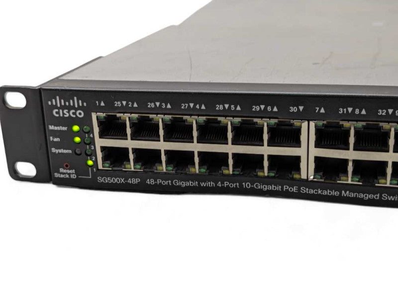 Cisco SG500X-48P | 48-Port Gigabit PoE+ 375W | 4x 10G SFP+ Stackable READ  -