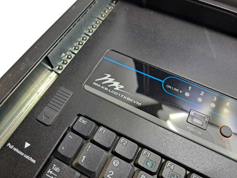Middle Atlantic RM-KB-LCD17X8KVM | 1U Rackmount LCD Keyboard 8x KVM *READ*