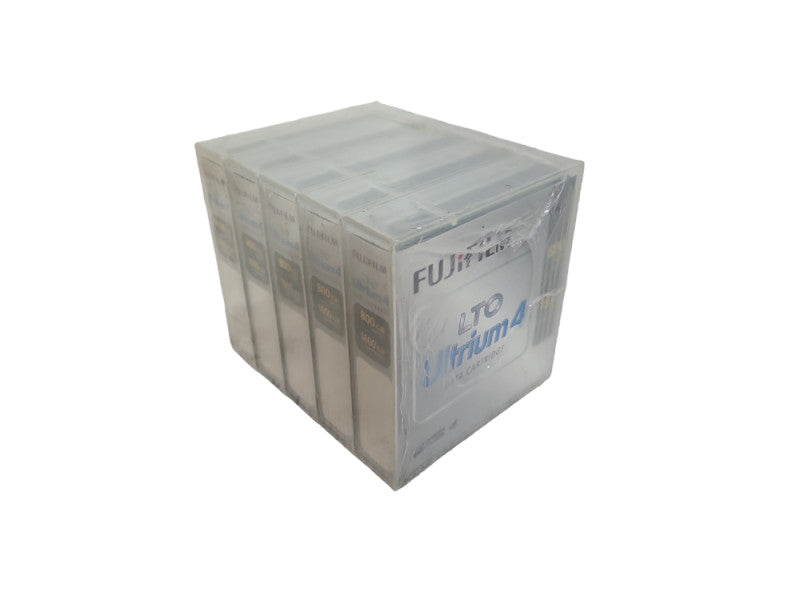 *NEW* 5-Pack Fujifilm LTO FB UL-4 800G D, LTO4 800GB Tape Data Cartridges
