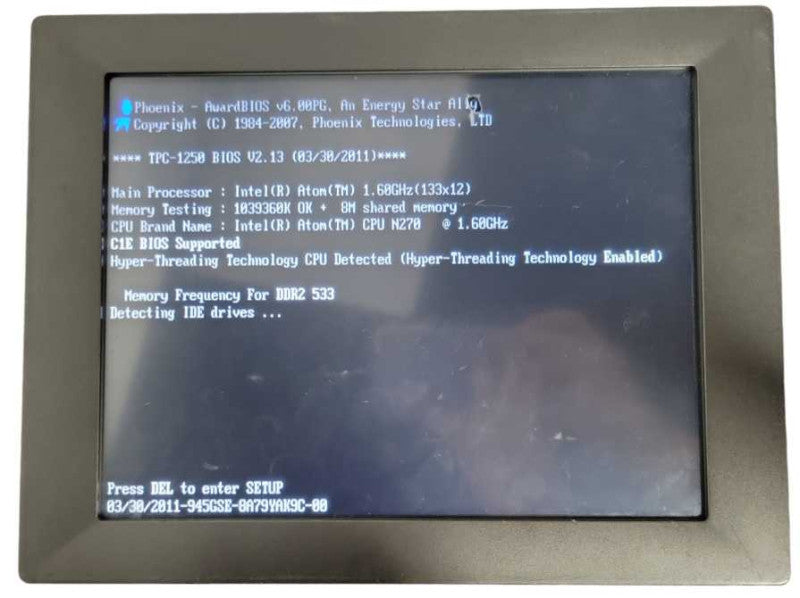 Advantech Computer TPC-1250H-N2AE Microcomputer, READ _