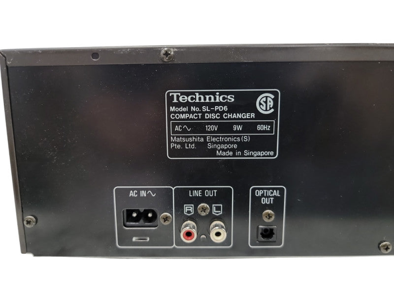 Technics SL-PD6 Carousel 5 Disc CD Changer Player