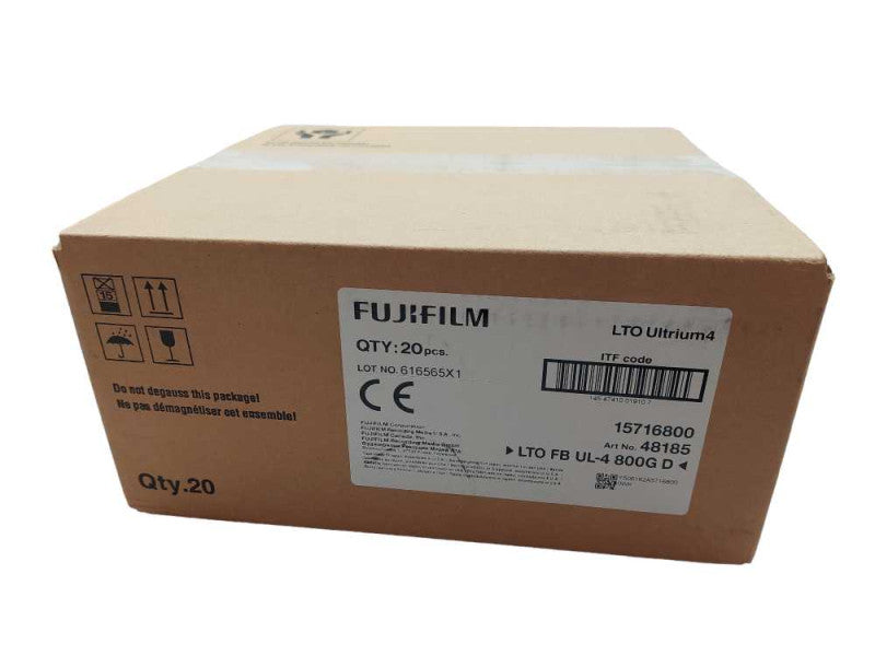 FujiFilm Case of 20 LTO Ultrium 4 Data Tapes 800GB  PN: LTO FB UL-4 800G =