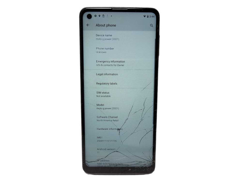 Motorola Moto G Power (2021) 64GB READ $
