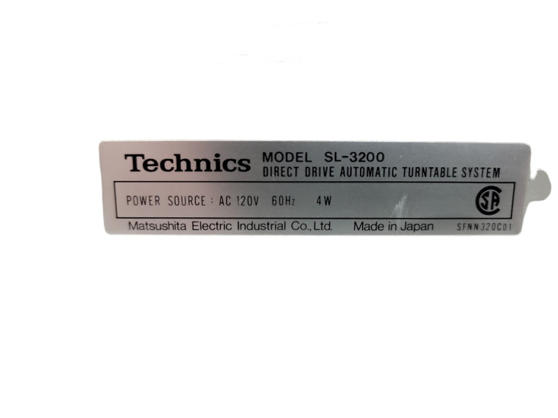 Technics SL-5 Direct Drive Automatic Turntable System