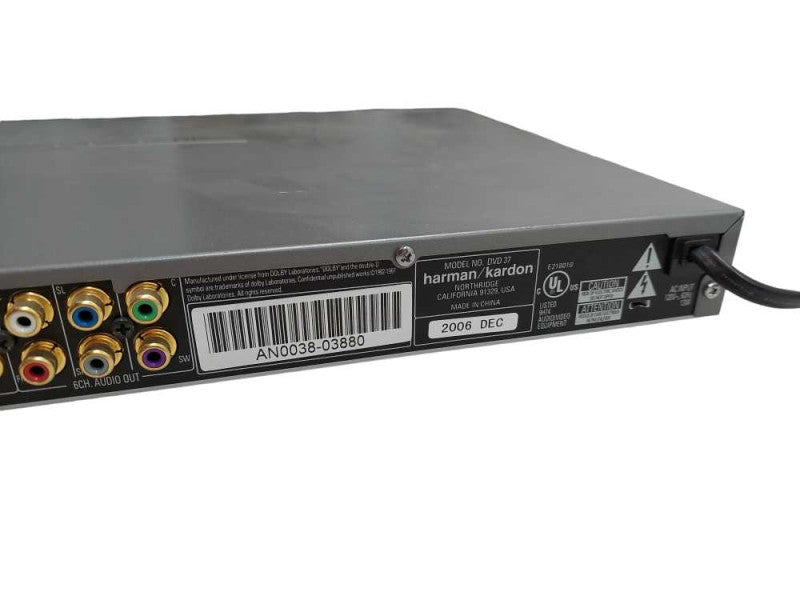 Harman/Kardon DVD Player Model: DVD37 =