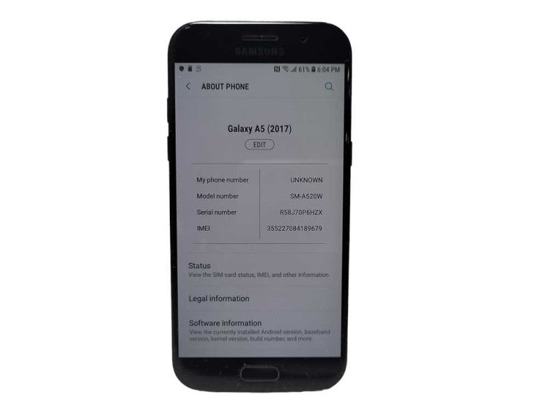 Samsung Galaxy A5 2017 32GB SM-A520W READ $
