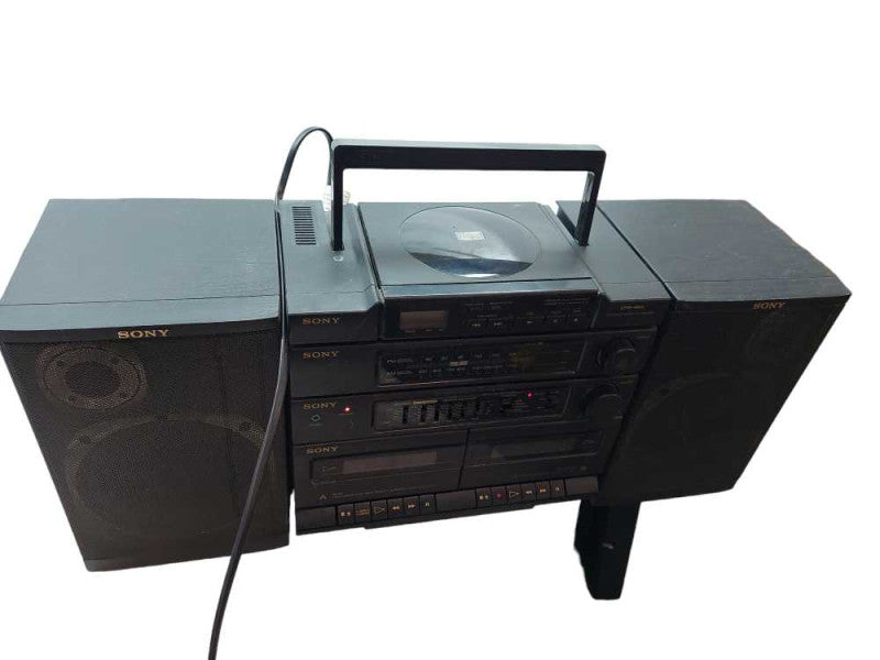 Sony Stereo CD Radio Cassette-Corder Model: CFD-460 with Detachable Speakers =