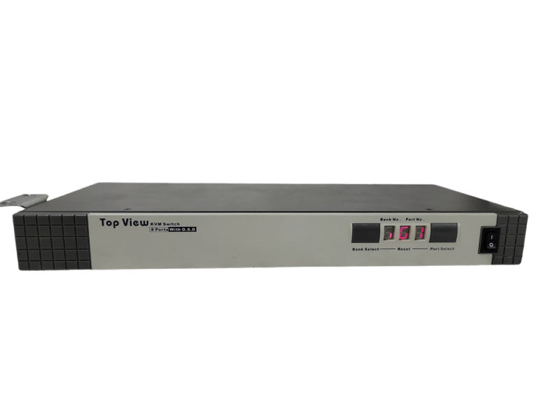 TOP VIEW KVM SWITCH 8 PORT W/ O.S.D.