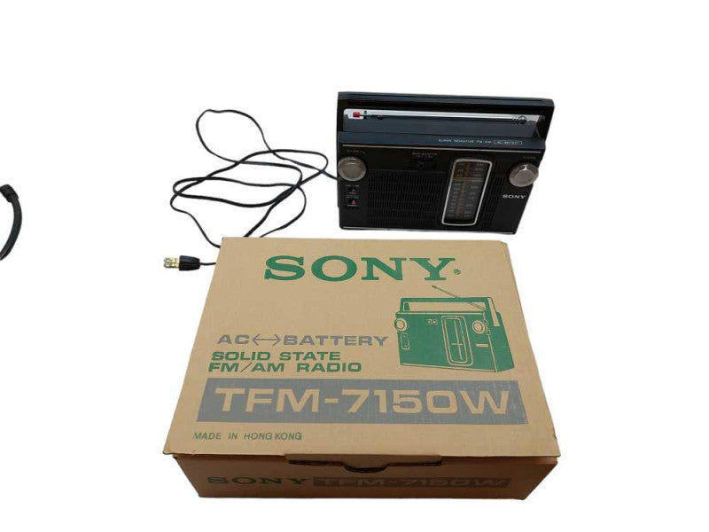 Sony Super Sensitive AM/FM AC/Battery Radio Solid State Model:TFM-7150W =