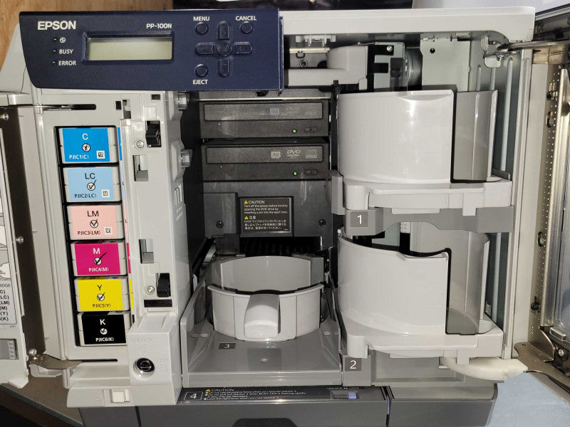 Epson PP-100 Disc Producer Publisher CD/DVD Printer - N131A, READ _