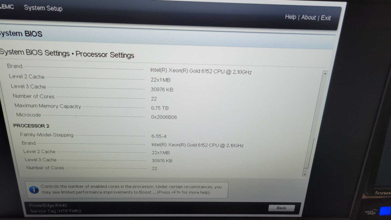 Dell PE R440 - 2x Xeon Gold 6152 | 32GB RAM | NO HDD | PERC H730P %