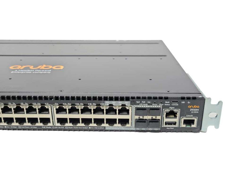 HPE Aruba JL320A 2930M-24G PoE+ Switch, 1x PSU _
