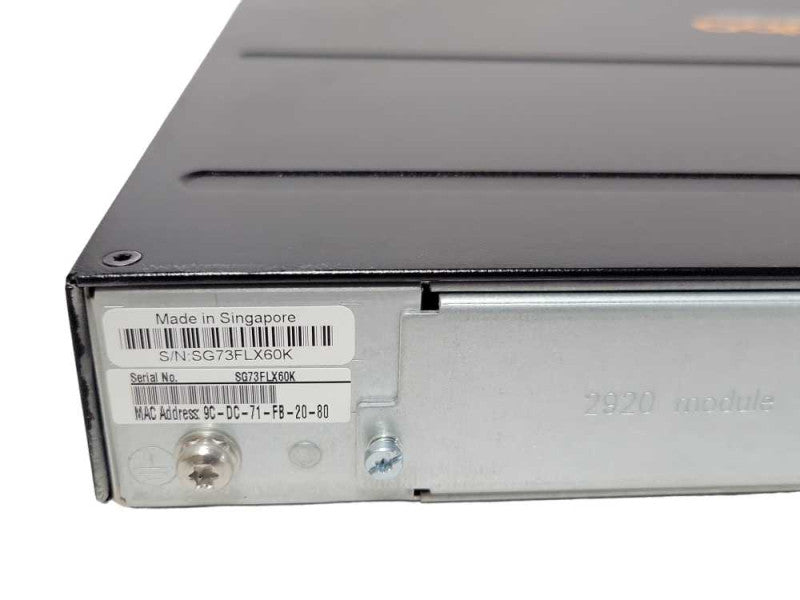 Aruba J9727A 2920-24G 24 Port PoE Gigabit Switch, No Ears _