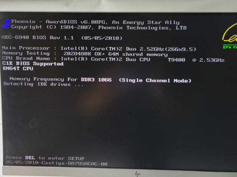 Boxer2 TF-AEC-6940-B1-1010 C2D 2.53GHz CPU, 160GB HDD _