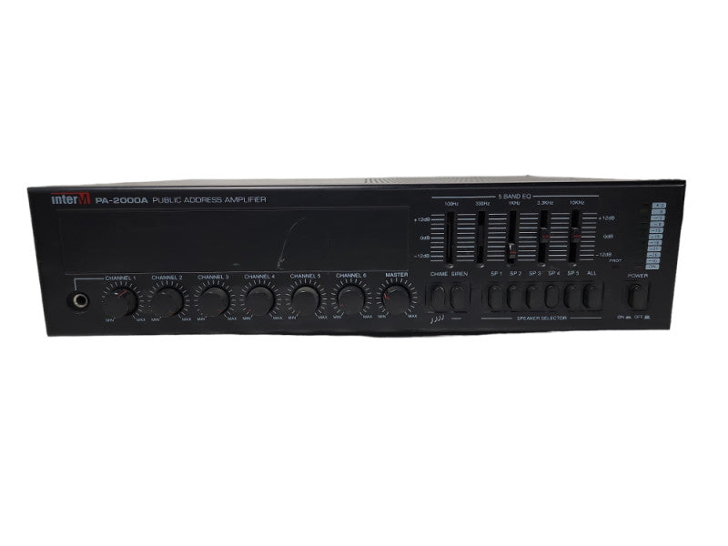 InterM PA-2000 6 Channel 5-Band EQ Public Address Amplifier| Read please