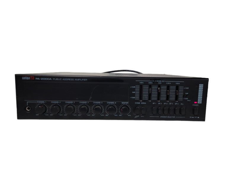 InterM PA-2000 6 Channel 5-Band EQ Public Address Amplifier| Read please