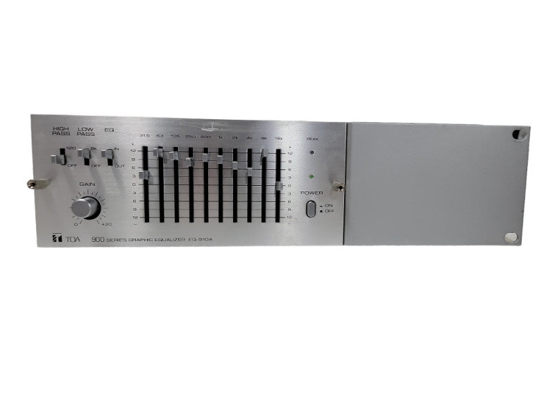 TOA 900 Series EQ-910A mono Graphic Equalizer 10 band