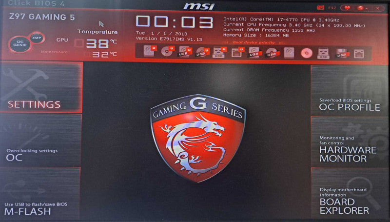 Custom PC | MSI Z97 Gaming 5 | i7-4770 @ 3.40GHz, 16GB DDR3, HD7950, CS650M