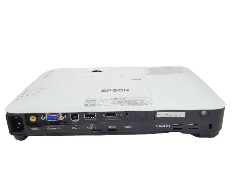 Epson PowerLite 1780W 0 Lamp Hours projector with Remote/Bag/Cables, read _