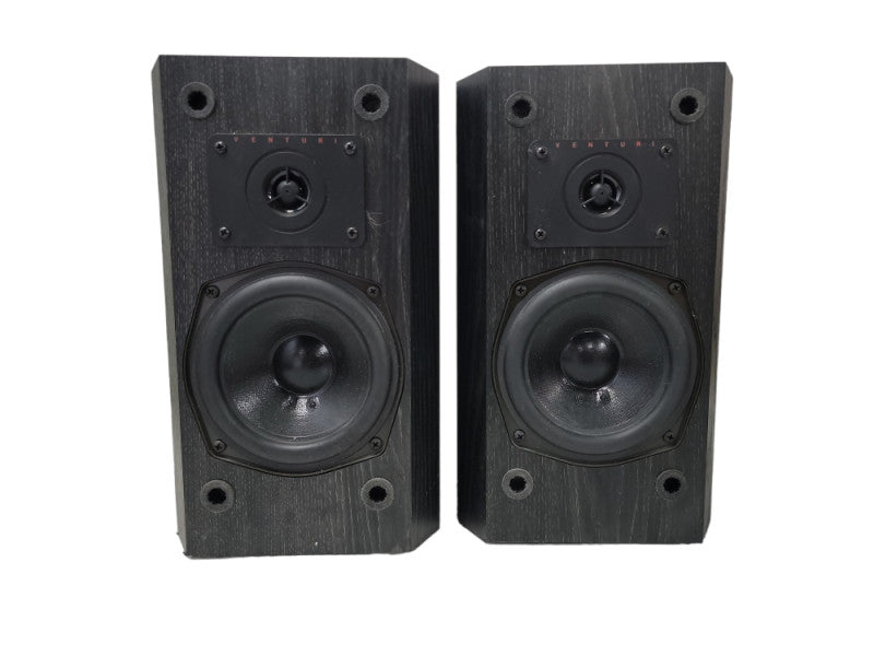 2x BIC Venturi v52 Bookshelf Pair Speakers, Black, TESTED WORKING
