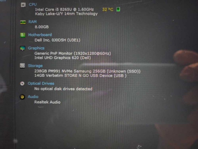 Dell Latitude 7200 2-in-1| i5-8265U| 8GB RAM| 256GB SSD READ $