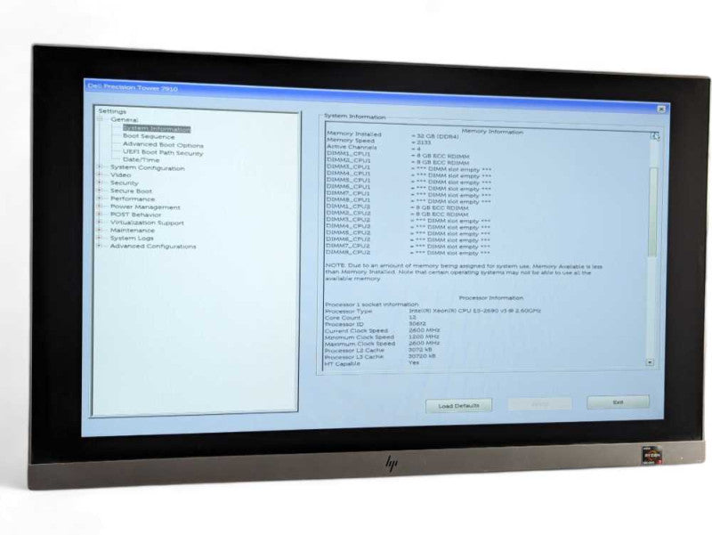 DELL Precision Workstation T7910 2x Intel Xeon E5-2690 v3 @ 2.60GHz 32GB RAM -