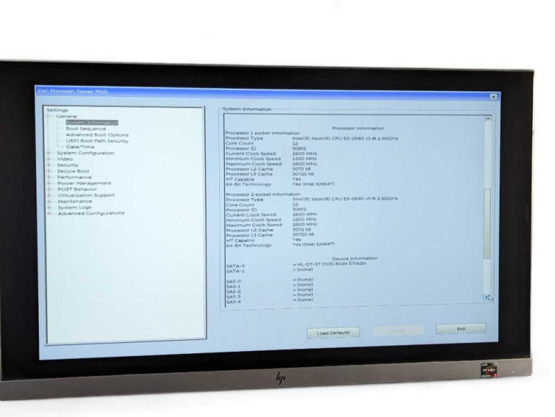 DELL Precision Workstation T7910 2x Intel Xeon E5-2690 v3 @ 2.60GHz 32GB RAM -