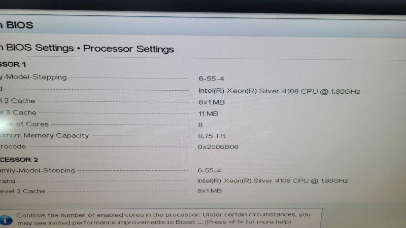 Dell PE R440 - 2x Xeon Silver 4108 | 64GB RAM | NO HDD | 2x550WPSU %
