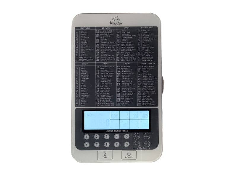 Mackie Scientific Nutra Track Mini V2 Kitchen Nutrition Scale