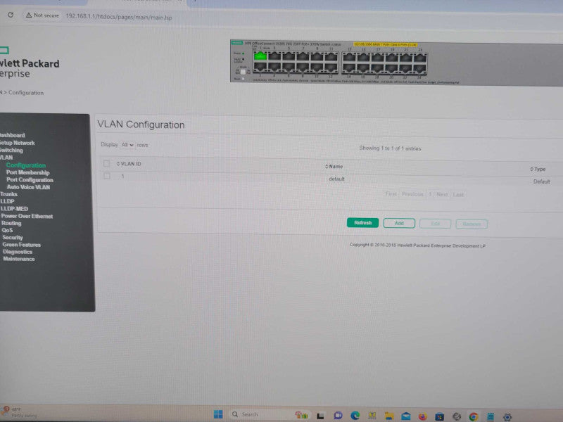 HPE OfficeConnect 1920s JL385A 24 Port Gigabit PoE+ Network Switch JL385A _