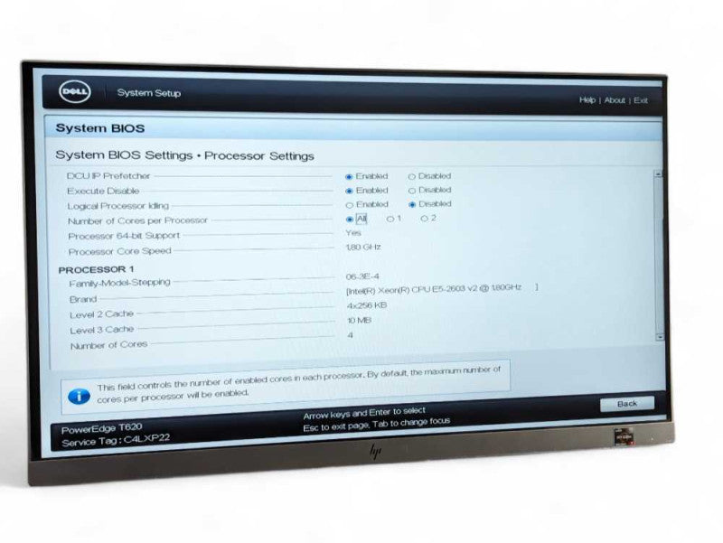 DELL PowerEdge T620 Intel Xeon E5-2603 v2 @ 1.80Ghz, 8GB RAM H310 RAID  -