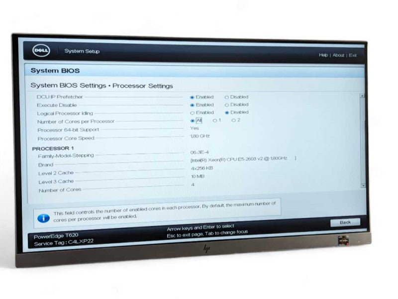 DELL PowerEdge T620 Intel Xeon E5-2603 v2 @ 1.80Ghz, 8GB RAM H310 RAID  -