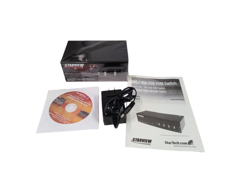 *Open Box* Startech 2 Port StarView DVI/VGA USB KVM Switch with Audio Q